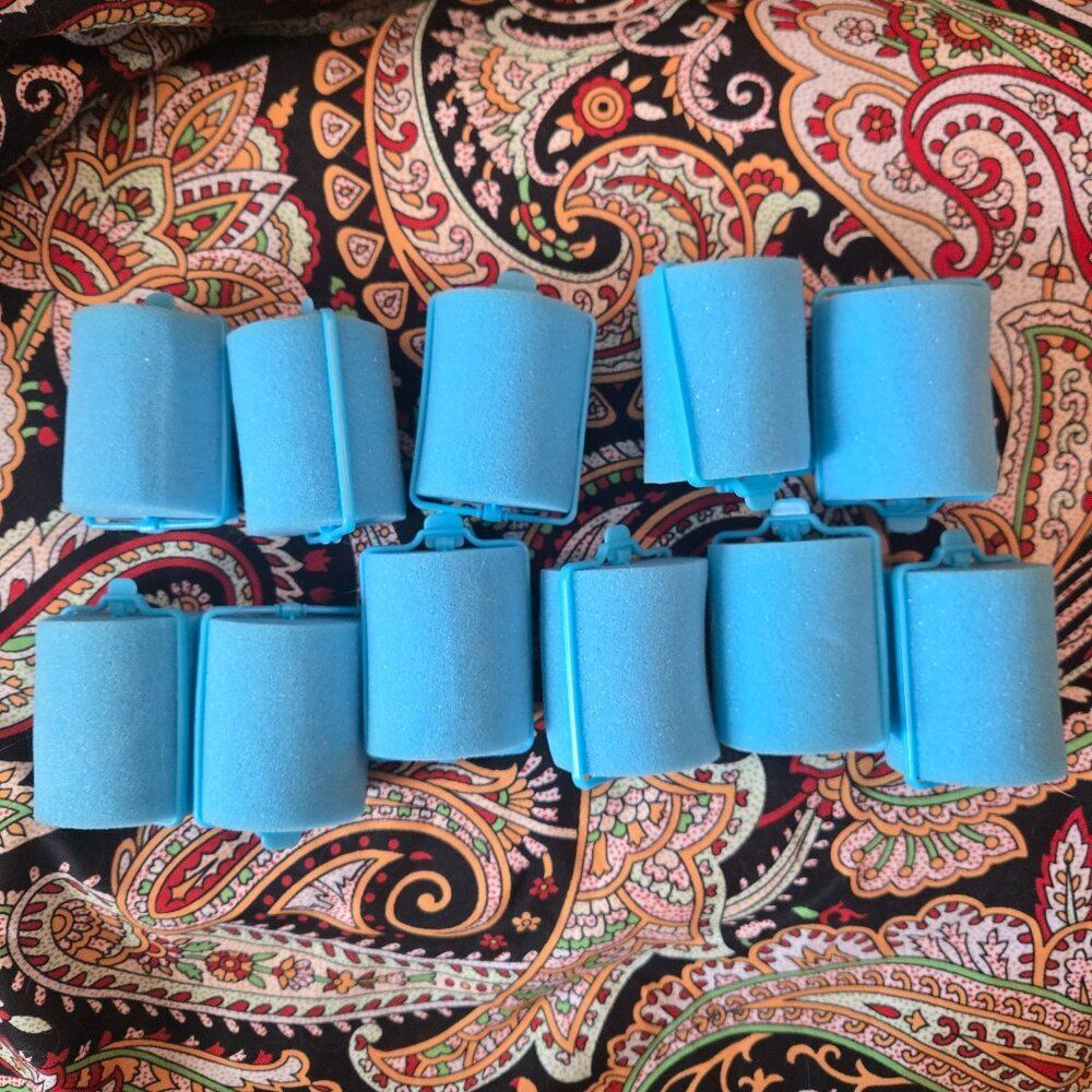 Foam hair rollers, good condition
